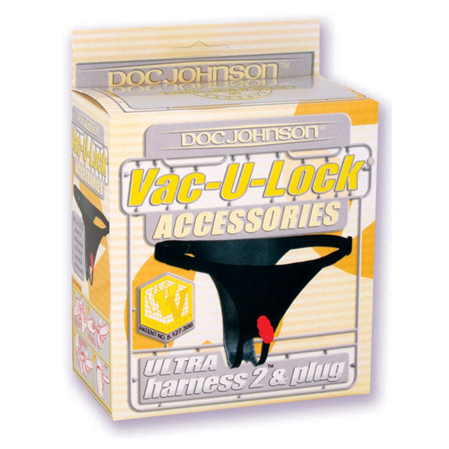 Vac-U-Lock Ultra Harness 2 with Snaps Black