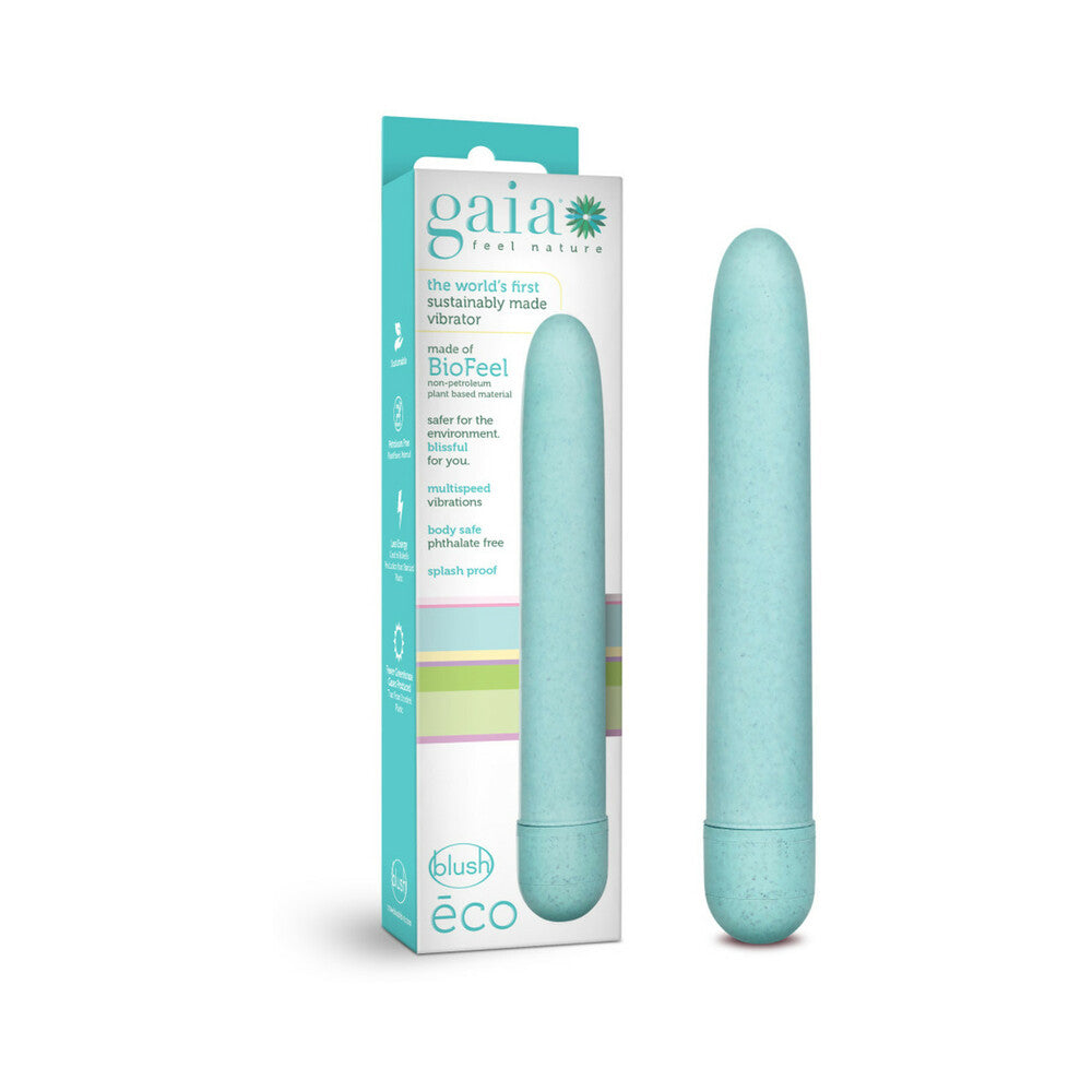 Gaia Biodegradable Vibrator Eco Aqua Blue