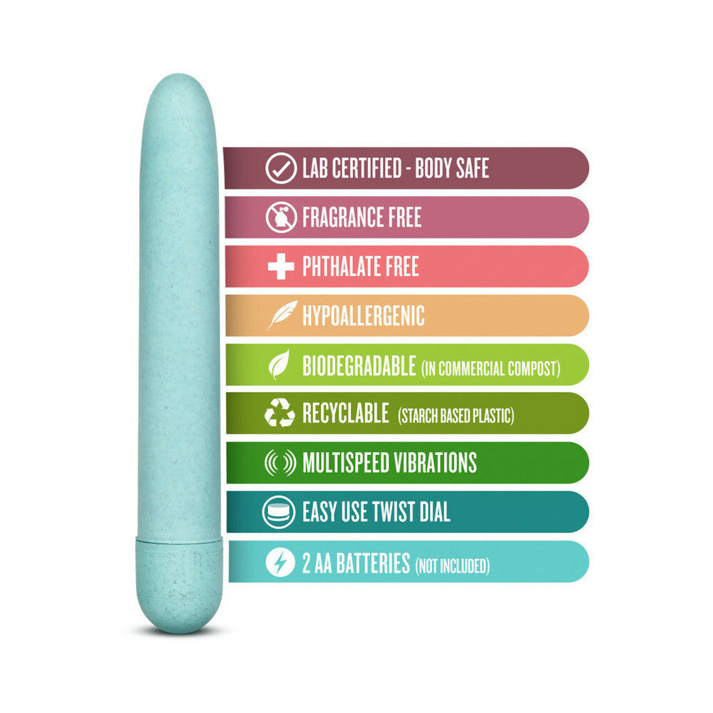 Gaia Biodegradable Vibrator Eco Aqua Blue