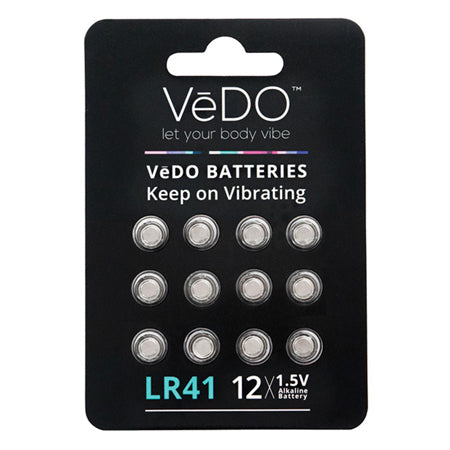 VeDO LR41 Batteries - 1.5V Pack of 12