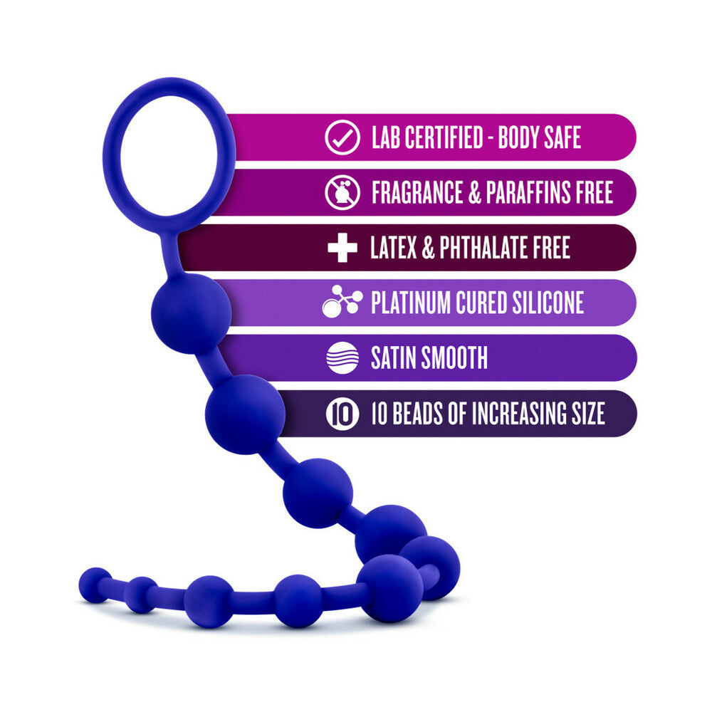 Luxe - Silicone 10 Beads - Indigo