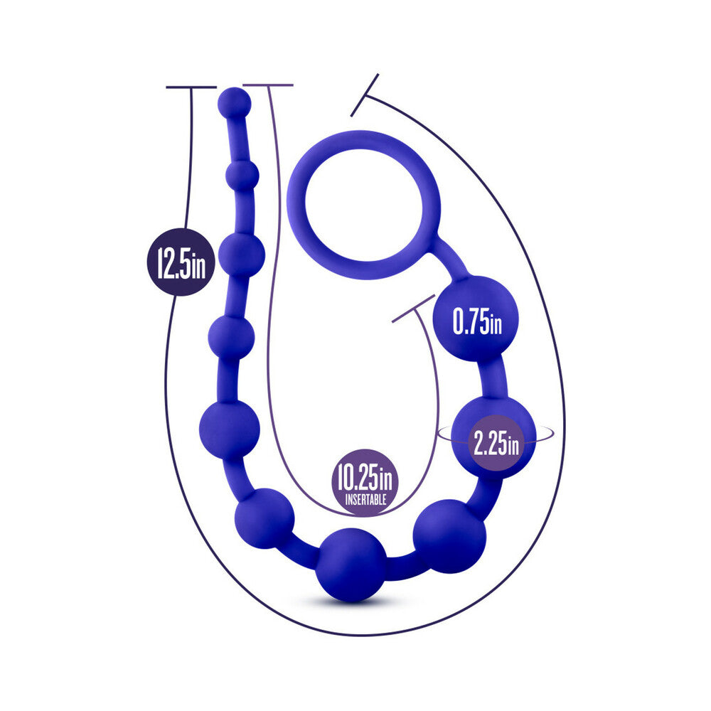 Luxe - Silicone 10 Beads - Indigo