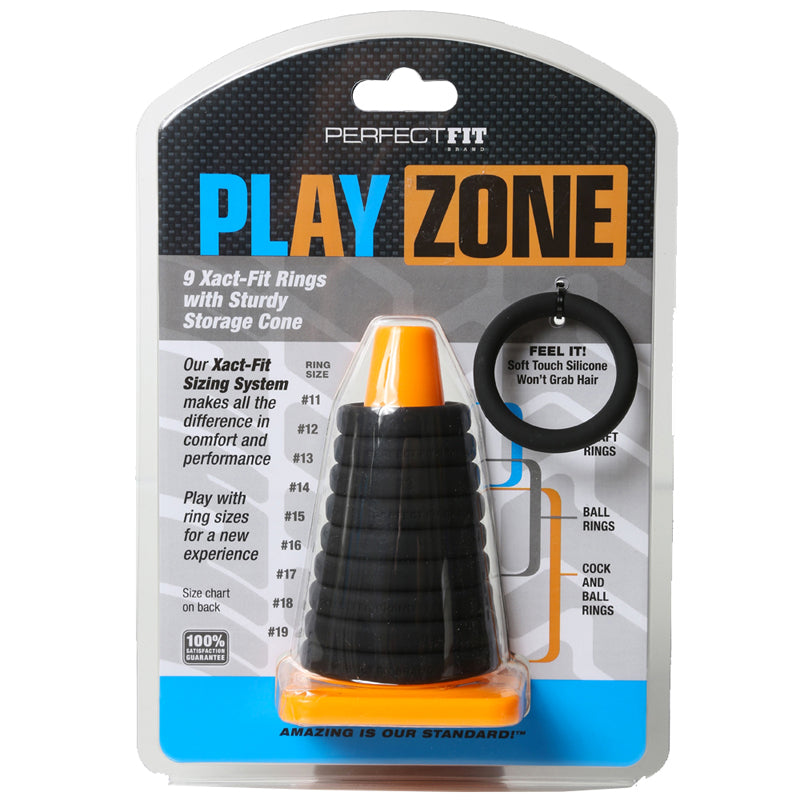 Play Zone Kit Black 9 Rings and Storage Cone