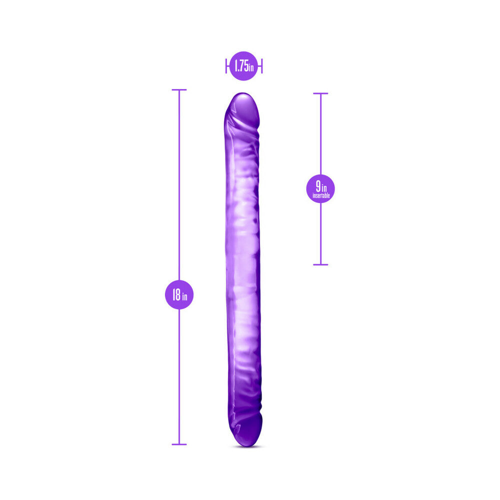 18`` Double Dildo Purple