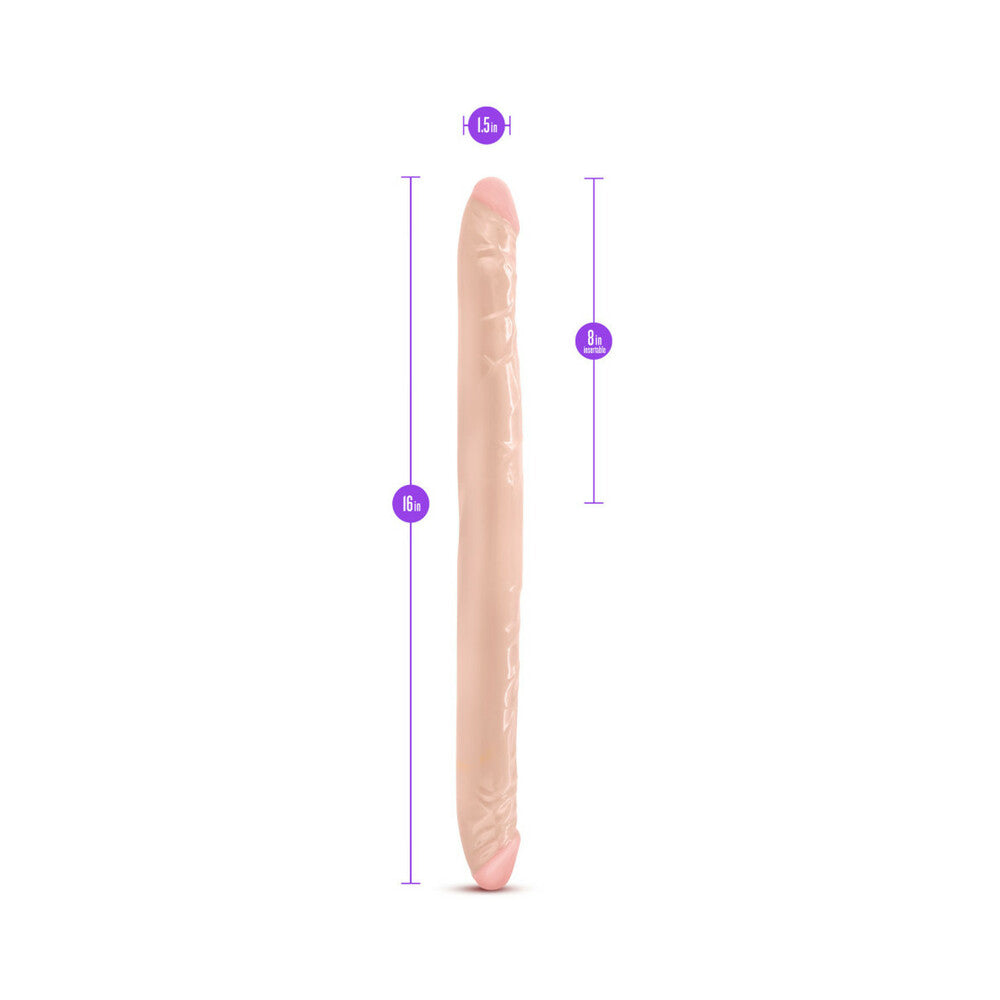 16`` Double Dildo Beige