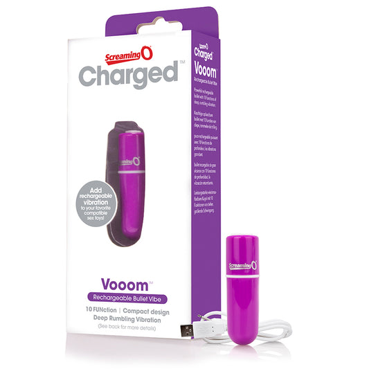 Charged Vooom Rechargeable Bullet Vibe - Purple