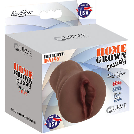 Home Grown Pussy Delicate Daisy Chocolate Brown Stroker