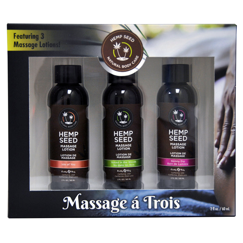 Earthly Body Massage Trio - 2 oz Isle, Skinny & Naked