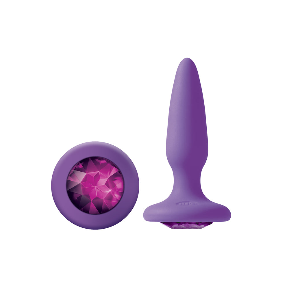 Glams Mini Butt Plug Purple Gem
