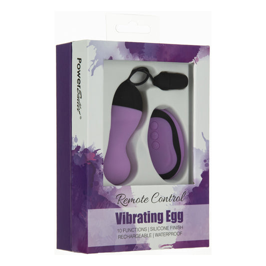 Simple & True Remote Control Vibrating Egg Purple