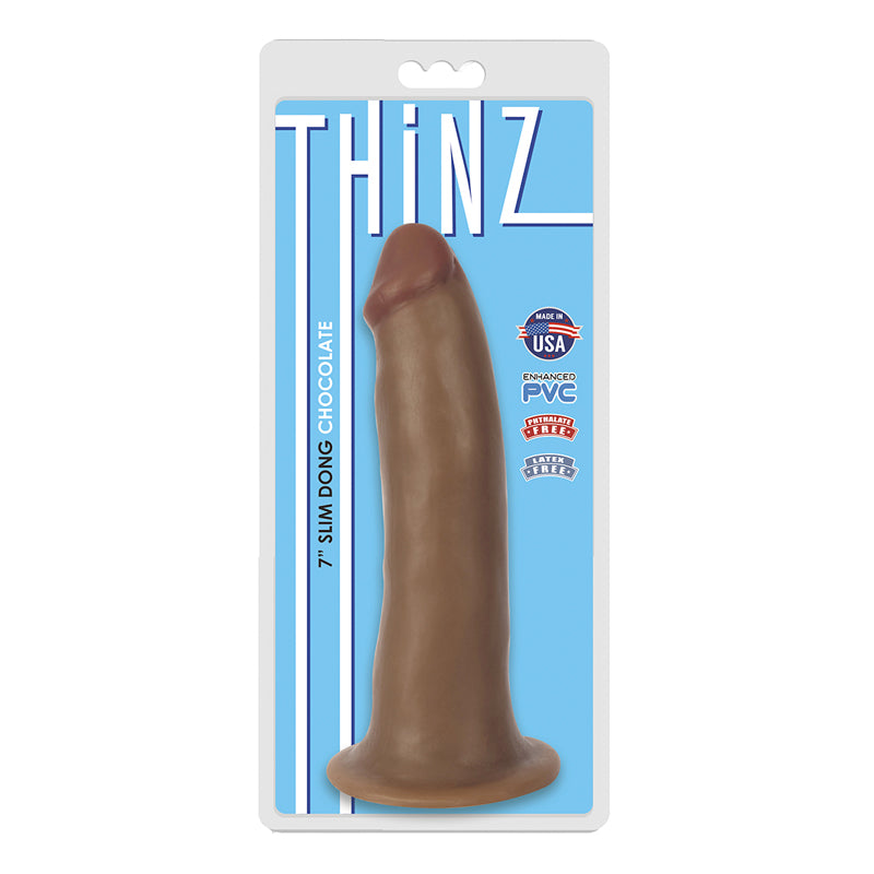 Thinz 7 Inches Slim Dong Chocolate Brown