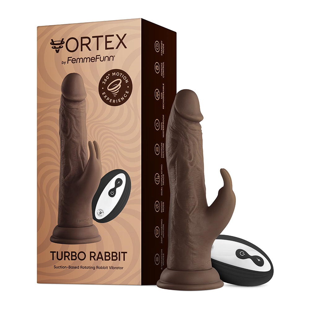 Femme Funn Wireless Turbo Rabbit - Brown