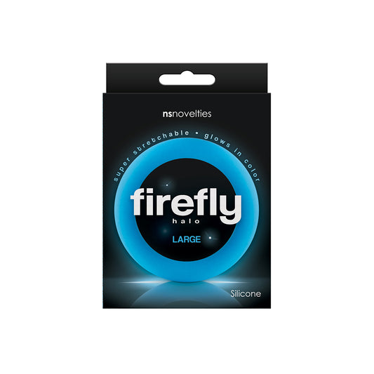 Firefly Halo Large Cock Ring Blue