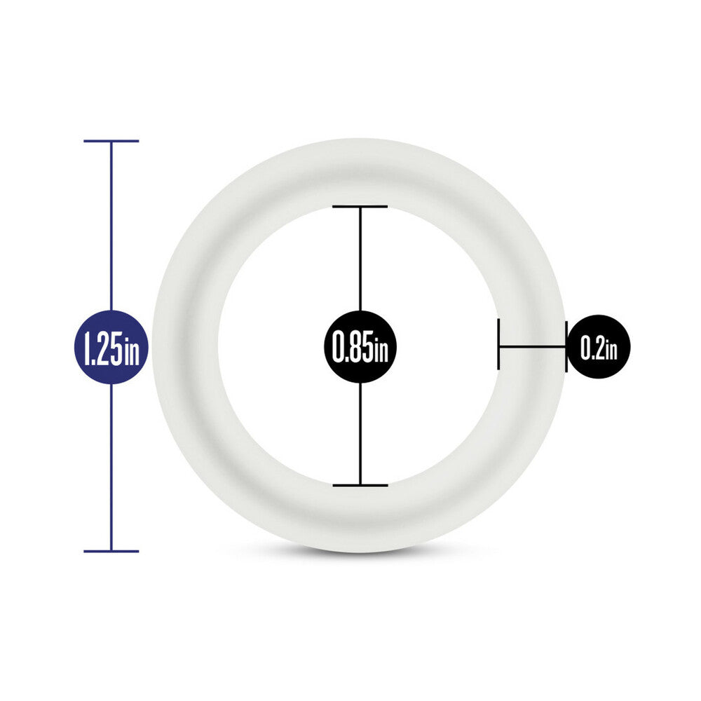 Performance - Vs2 Pure Premium Silicone Cockrings - Small - White