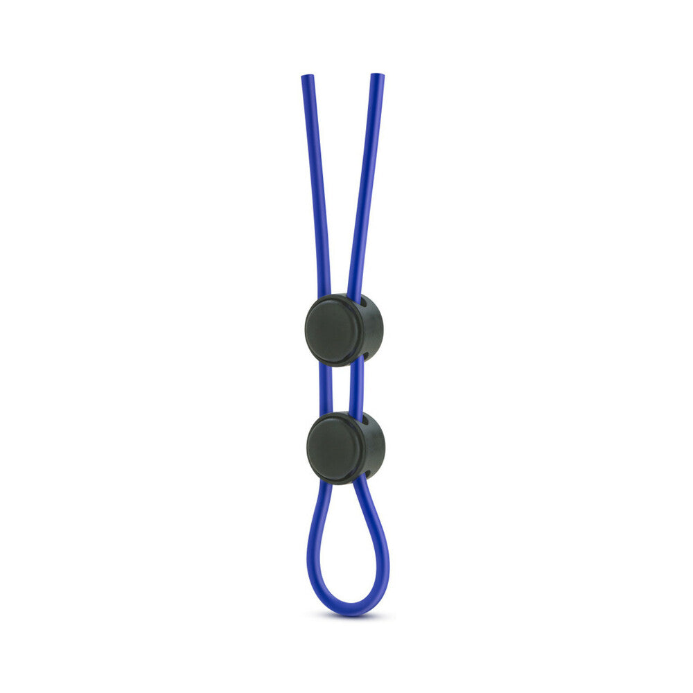 Stay Hard - Silicone Double Loop Cock Ring - Blue