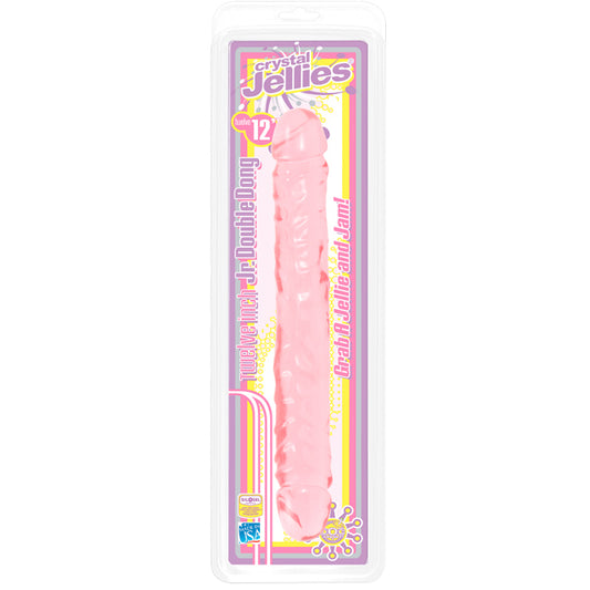 Crystal Jellies Jr Double Dong Pink 12