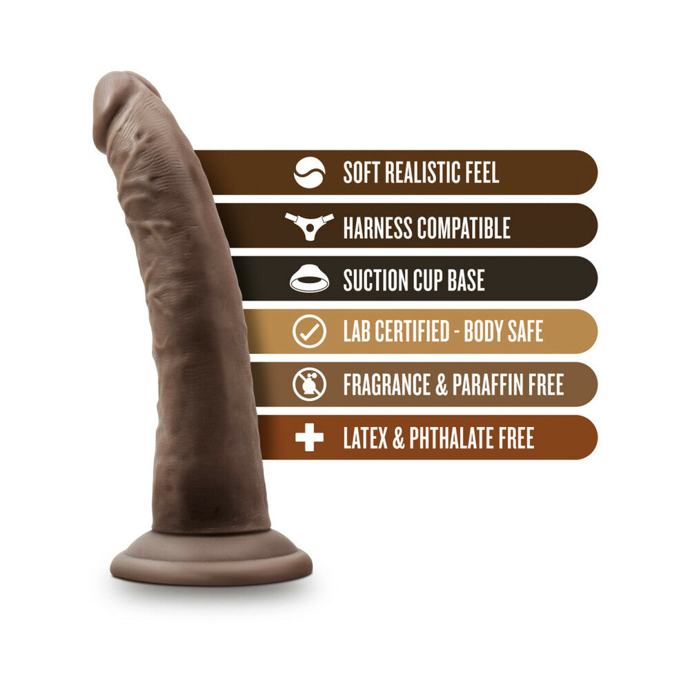 Dr. Skin - 7 Inch Cock With Suction Cup - Chocolate