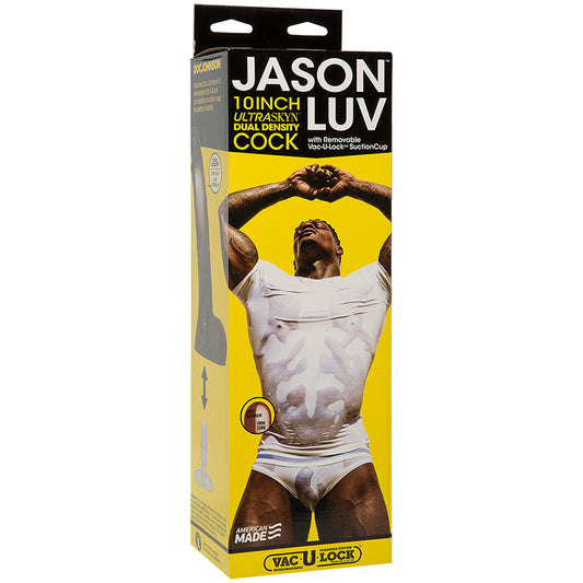 Jason Luv 10 inches Ultraskyn Cock Brown Dildo