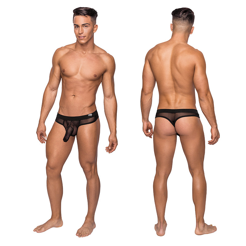 Male Power Hoser Hose Thong Black S/M
