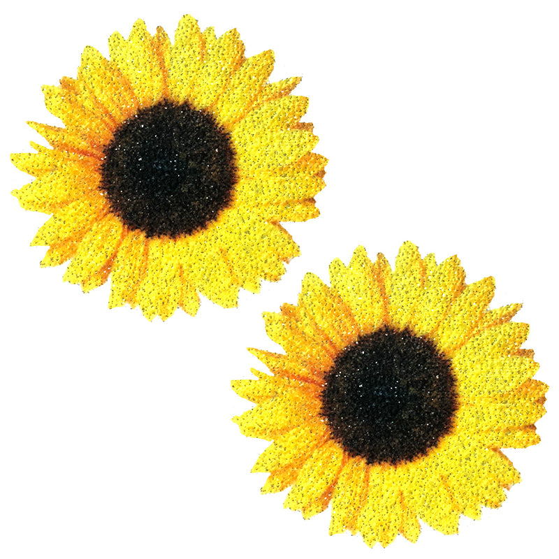 Neva Nude Pasties Seductive Sunflower Glitter Velvet