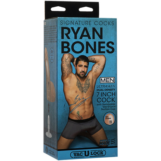 Signature Cocks - Ryan Bones -7in Ultraskyn Cock W/removable Vac-u-lock Suction Cup Vanilla