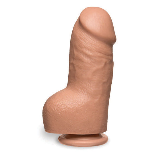 The D Fat D 8 inches With Balls Firmskyn Beige Dildo