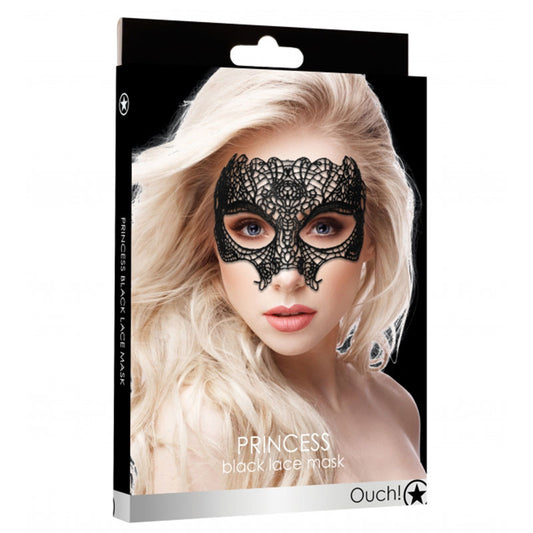 Princess Black Lace Mask Black
