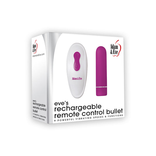 Adam & Eve Eve's Rechargeable Remote Control Bullet - Pink/White