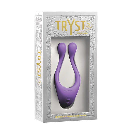 Tryst V2 Bendable Multi Erogenous Zone Massager With Remote Purple