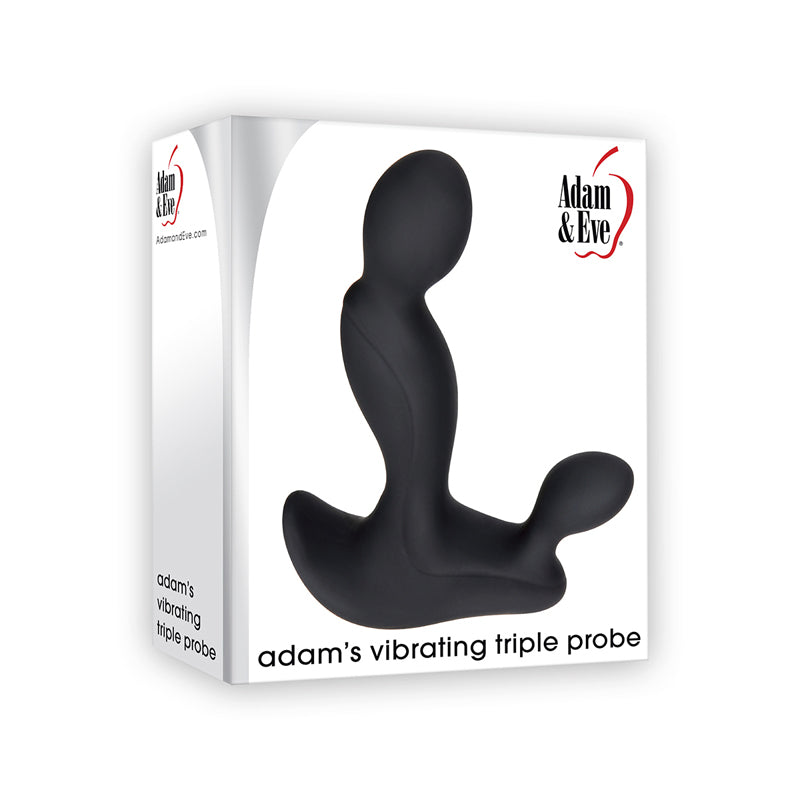 Adam & Eve Adam's Vibrating Triple Probe - Black