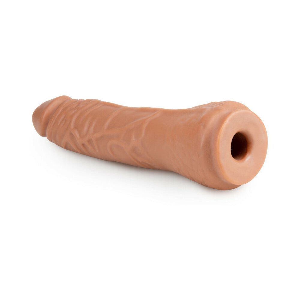 Lock On - 7.5 Inch Realistic Lock On Dildo - Mocha