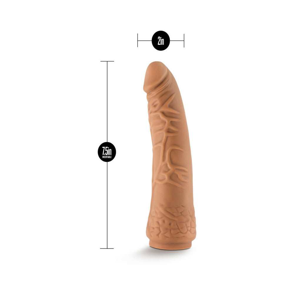 Lock On - 7.5 Inch Realistic Lock On Dildo - Mocha