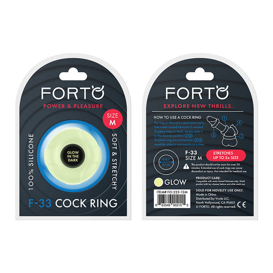 Forto F-33: 21mm 100% Liquid Silicone C-ring Med Gitd