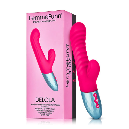 Femme Funn Delola Liquid Silicone Rabbit - Pink