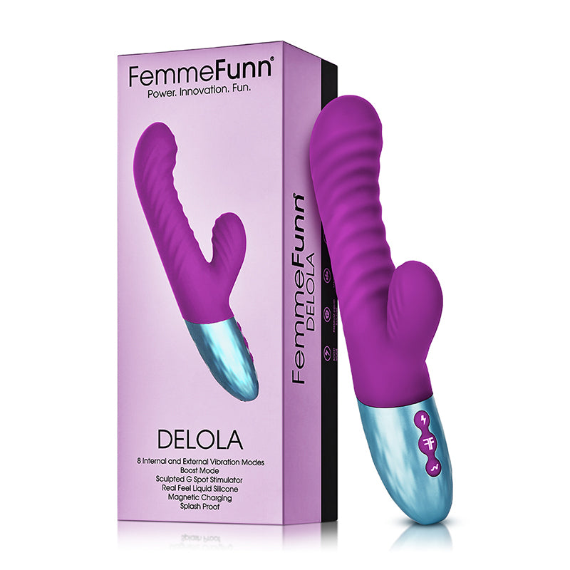 Femme Funn Delola Liquid Silicone Rabbit - Purple