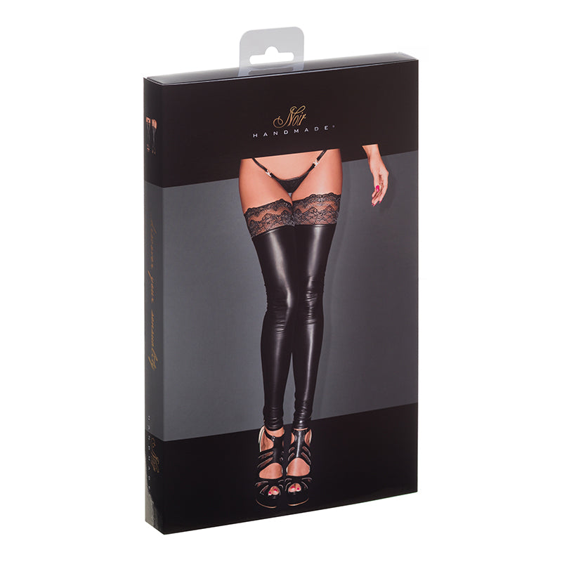 Noir Powerwetlook Stocking Large