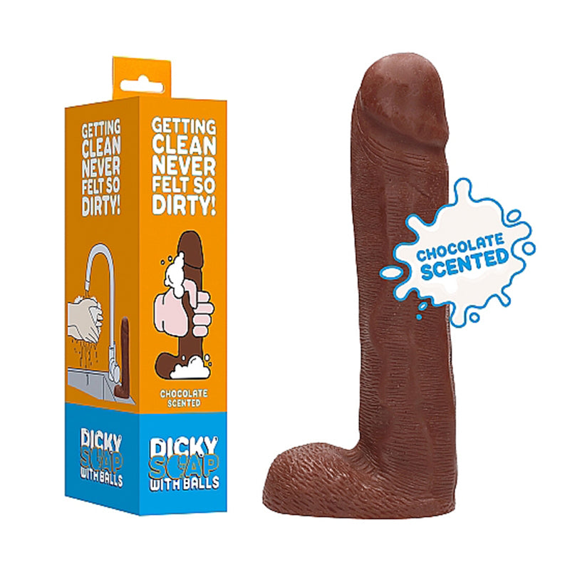 S Line Dicky Soap With Balls Chocolate