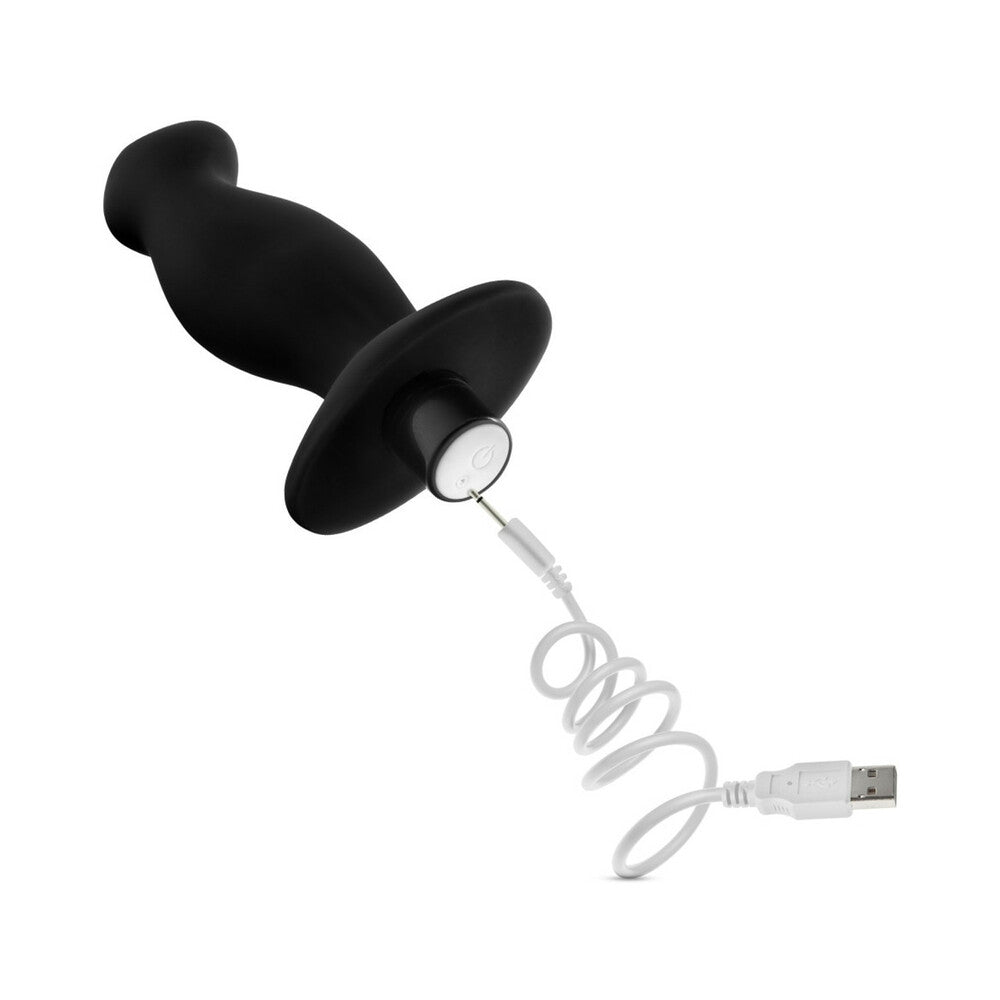 Blush Anal Adventures Platinum Silicone Vibrating Prostate Massager 02 -Black