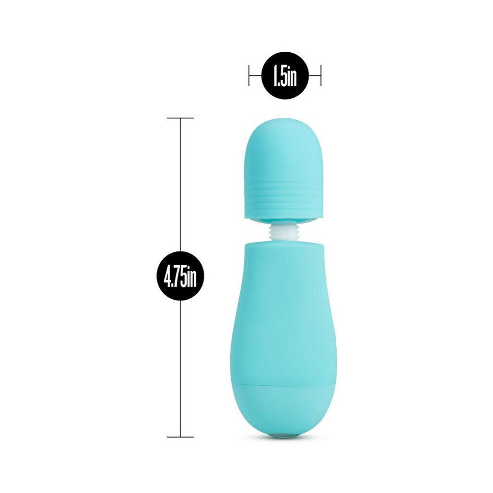 Rose - Petite Massage Wand - Blue