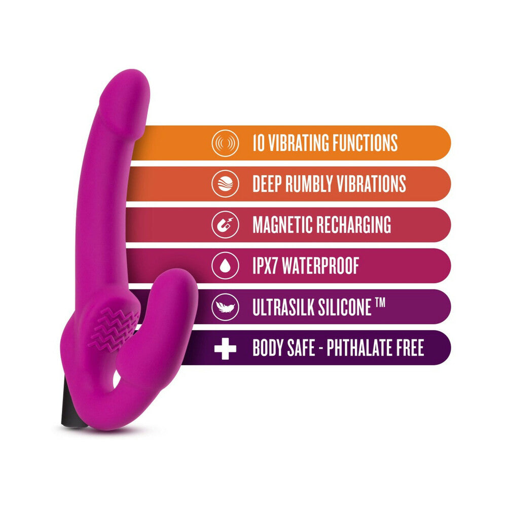 Blush Temptasia Estella Strapless Silicone Dildo - Pink