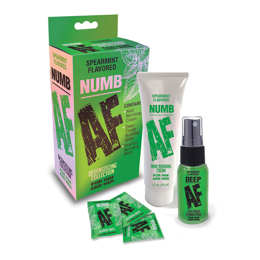 Numb Af Kit Gel, Spray, And Mints