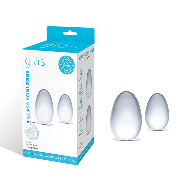 Glas 2-piece Glass Yoni Egg Set