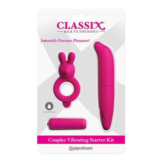 Classix Couples Vibrating Starter Kit - Pink
