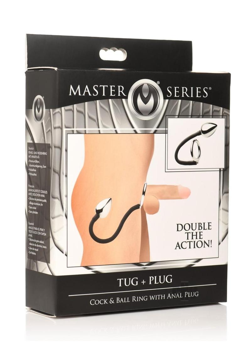 Ms Tug Plug Cock Ball Ring Black –