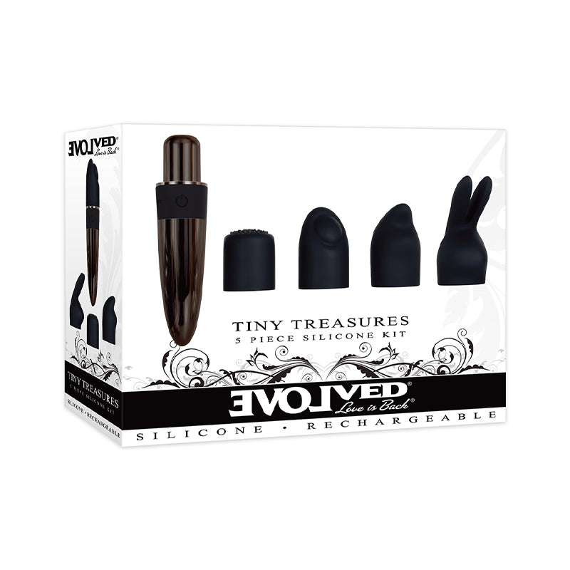 Evolved Tiny Treasures 5-piece Silicone Kit - Black