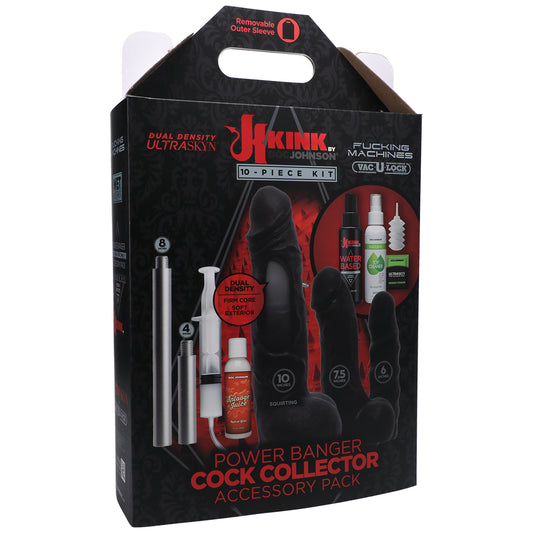 Kink Fucking Machines Power Banger Cock Collector Accessory Pack - 10 pc Kit