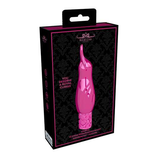 Royal Gems - Sparkle - Silicone Rechargeable Bullet - Pink