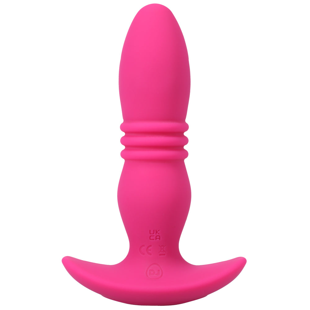 A Play Rise Rechargeable Silicone Anal Plug w/Remote - Pink