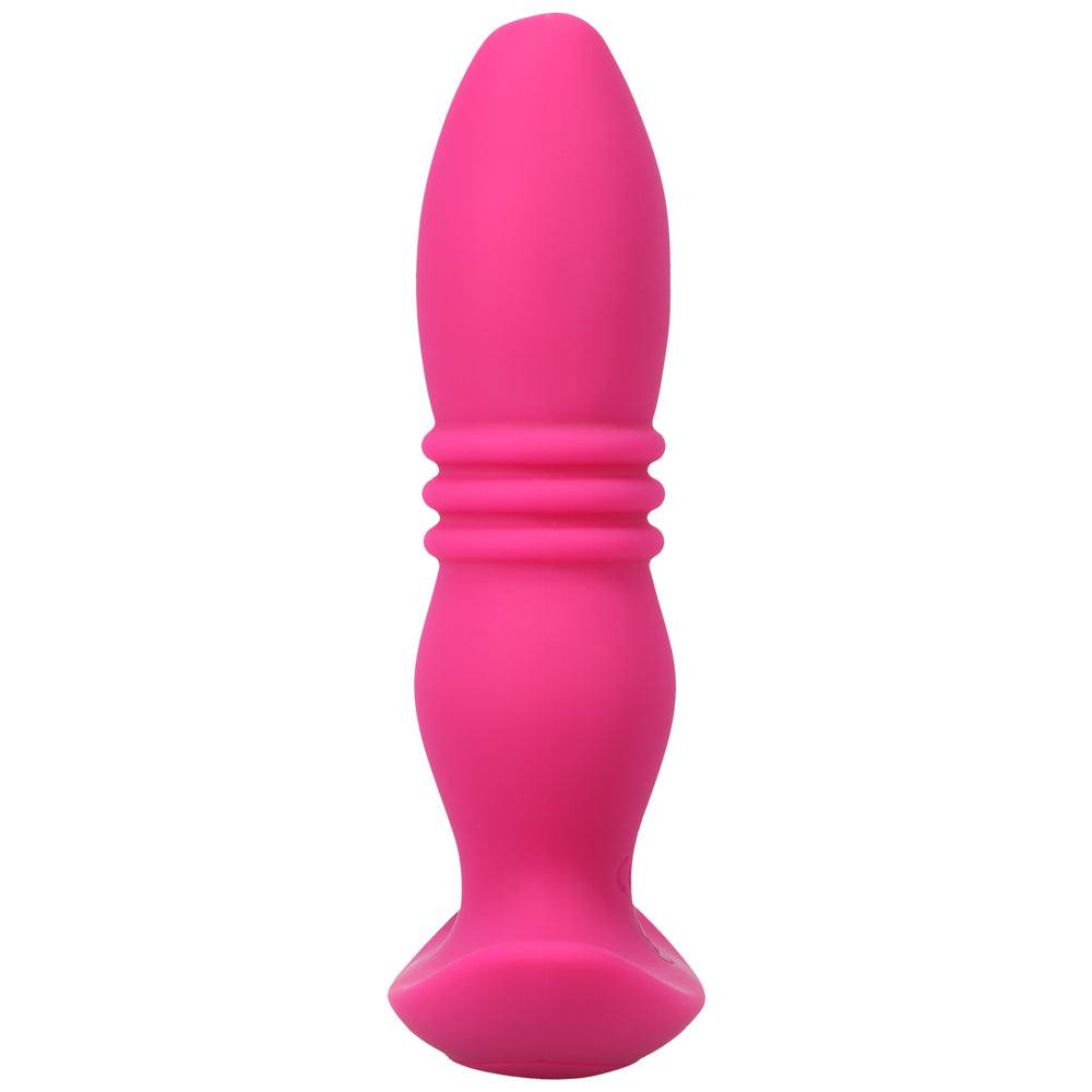 A Play Rise Rechargeable Silicone Anal Plug w/Remote - Pink