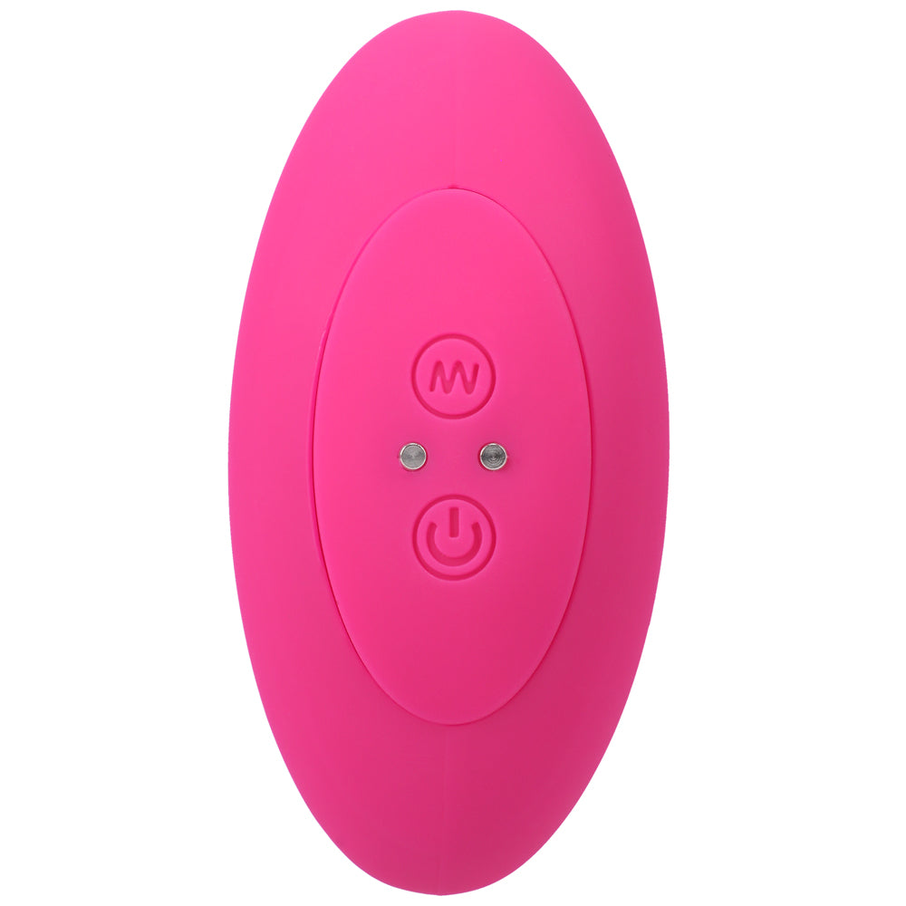 A Play Rise Rechargeable Silicone Anal Plug w/Remote - Pink